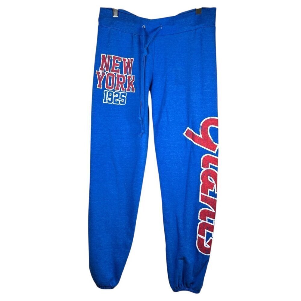 NFL Team Medium Women New York Giants Sweatpants Blue Athletic